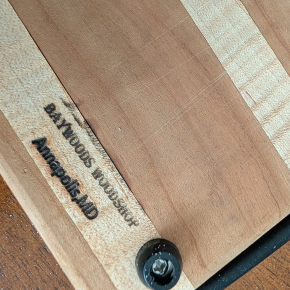 Baywoods Woodshop Handcrafted Artisan Wooden Cheese Slicer with Wire - Picture 4 of 6